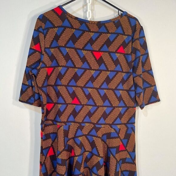 PRINT LULA ROE SHORT SLEEVE PULL OVER DRESS SIZE 3X - Picture 5 of 5